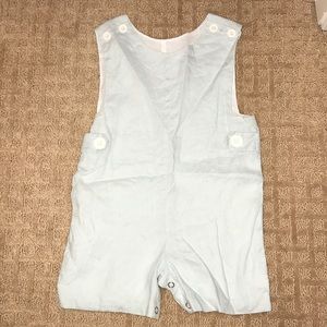 Light blue linen shortall